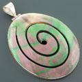 Silver Handmade Mother of Pearl Pendant (Indonesia)