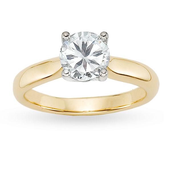 18k Gold 1 1/2ct TDW GIA Certified Diamond Engagement Ring (E,SI2)