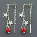 'Mars and Stars' Carnelian Earrings (China)