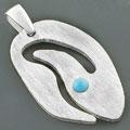 Turquoise Sterling Silver Pendant (China)
