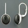 'Night' Black Onyx Silver Earrings (China)
