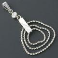 CZ Silver Hearts Strings Pendant (China)