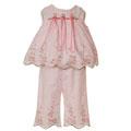 Chantilly Place Infant Girl's Pink Floral Capris Set