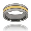Goldplated Polished Tungsten Carbide Ring