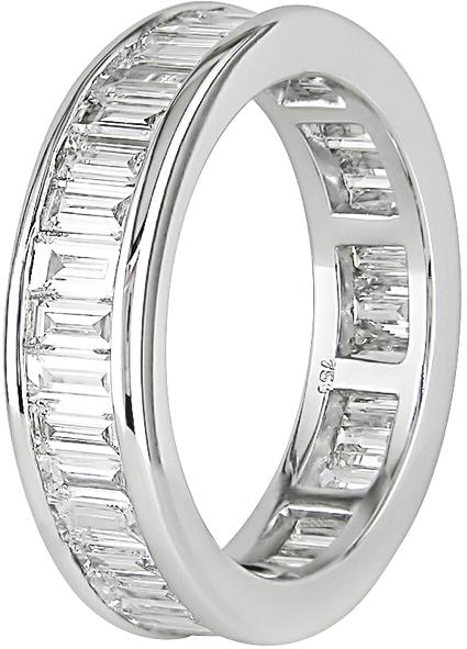 18k White Gold 3ct TDW Diamond Eternity Ring (G-H, VS1)