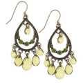 1928 Jewelry Brass-tone Teardrop Earrings