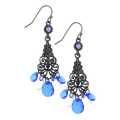 1928 Jewelry Filigree Drops Chandelier Earrings