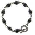1928 Jewelry Brasstone Grass Green Toggle Bracelet