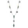1928 Jewelry Silvertone Mother of Pearl Necklace