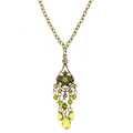 1928 Jewelry Brass-tone Floral Drop Necklace