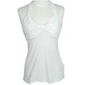Three Dots Halter Top Gathered Detail