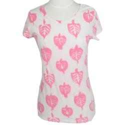 OMgirl Short Sleeve Leaf Print Bodhi Tee