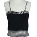 Mari Dade Blouse Tube Top with Stripe Detail
