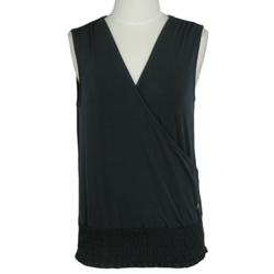 Fila Sleeveless Wrap Top With Shirred Waist