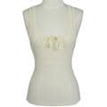 Fila Tie Neck Natural Ribbed Tank Top