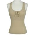 Fila Tan Ribbed Tie Neck Tank