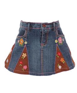 Flapdoodles Girl's Denim Skirt