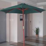 Green Wooden Garden Umbrella