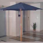 Blue Wooden Garden Umbrella