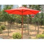 7-foot Wooden Garden Umbrella
