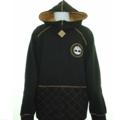 Timberland Quilted Black Hooded Sweatshirt