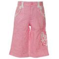 Flapdoodles Pink Embroidered Capri Pants