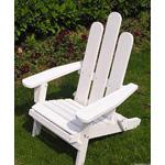 Children's White Adirondack Lawn Chair