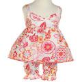 Mad Sky Boutique Girls Floral Top and Bloomer Set