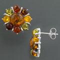Sterling Silver Baltic Amber Earrings (Poland)