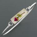 Sterling Silver Dried Flower Bangle (Mexico)
