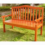Rolling arch garden bench
