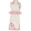 Sophia's Style Girl's Pink Poodle Capri Outfit