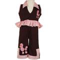 Sophia's Style Girl's Black Poodle Capri Outfit