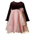 Good Lad Toddler Girl's Pink Sparkle Holiday Dress