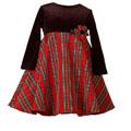 Good Lad Baby Girl's Red Plaid Holiday Dress