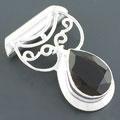 Sterling Silver 6.4ct Smoky Topaz Pendant (India)