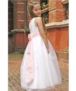 Sophia's Style Rosette Satin Special Occasion Dress