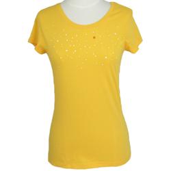 OmGirl Short-sleeve Peace Star Yellow Tee Shirt