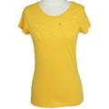 OmGirl Short-sleeve Peace Star Yellow Tee Shirt