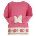 Mulberribush Girl's Pink Rose Sweater