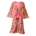 Sophia's Girl's Pink Camouflage Capri Set