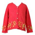 Mulberribush Girl's Pink Floral Cardigan