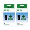 HP 15 and 17 2-Pack Ink Cartridge Combo (Remanufactured)