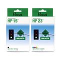 HP 15 & 23 2-pack Ink Cartridge Combo (Remanufactured)