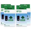 HP 15 & 23 4-pack Ink Cartridge Combo (Remanufactured)