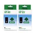 HP 45 & 23 2-pack Ink Cartridge Combo (Remanufactured)