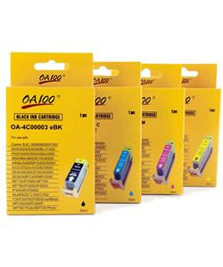 Ink Cartridge Combo for Canon BCI-3e (Pack of 4)
