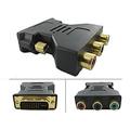 DVI-I Male to 3-RCA Component Adapter