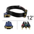 VGA to Three-RCA Male-male 12-foot Video Cable