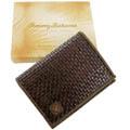 Tommy Bahama Men's Brown Leather Bi-fold Wallet